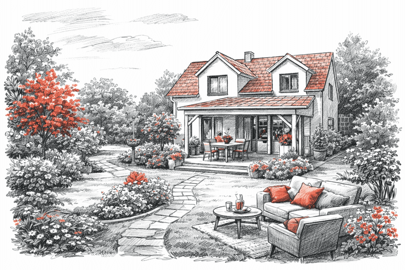 Дома с садами