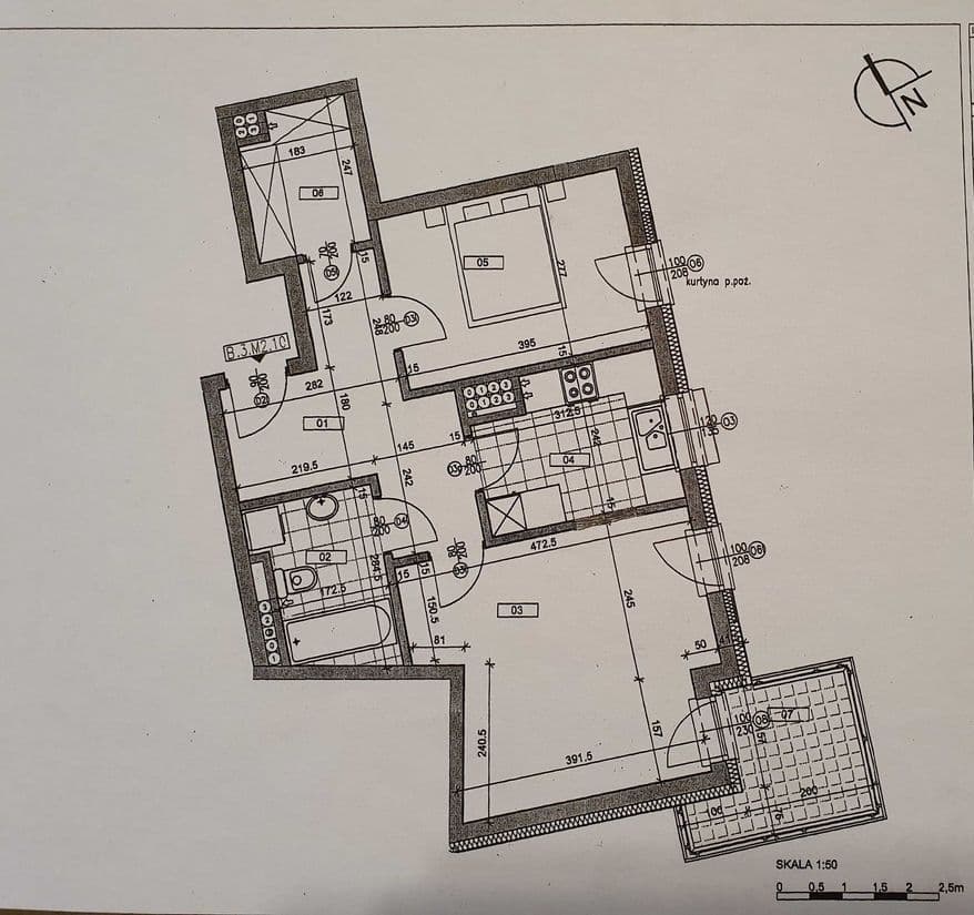 Просторная 2-комнатная квартира с большим балконом в Варшаве – 15