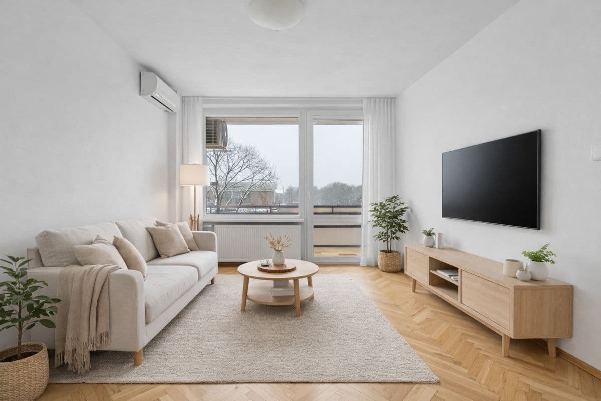 Светлая угловая квартира с большим балконом в центре города – 1