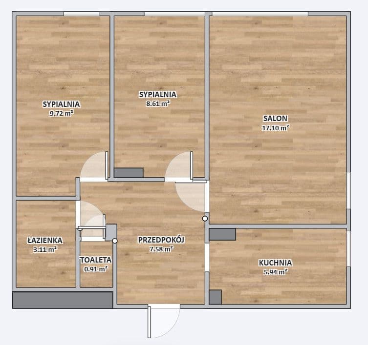 Функциональная квартира с балконом рядом с парком Скарышевски – 19