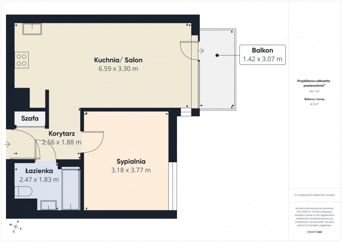 Jasne mieszkanie 2-pokojowe przy Metro Wawrzyszew – 11