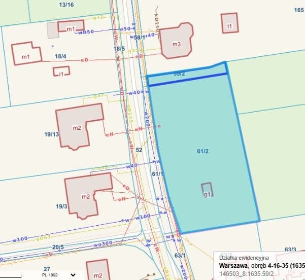 Investment land on busy Ostródzka street – 12