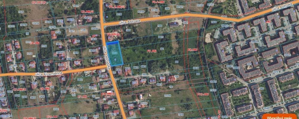 Investment land on busy Ostródzka street – 1