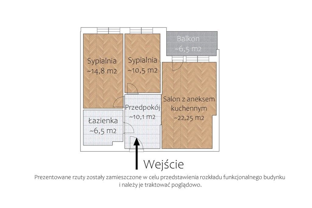 Modern 3-room apartment in secure, green area – 16