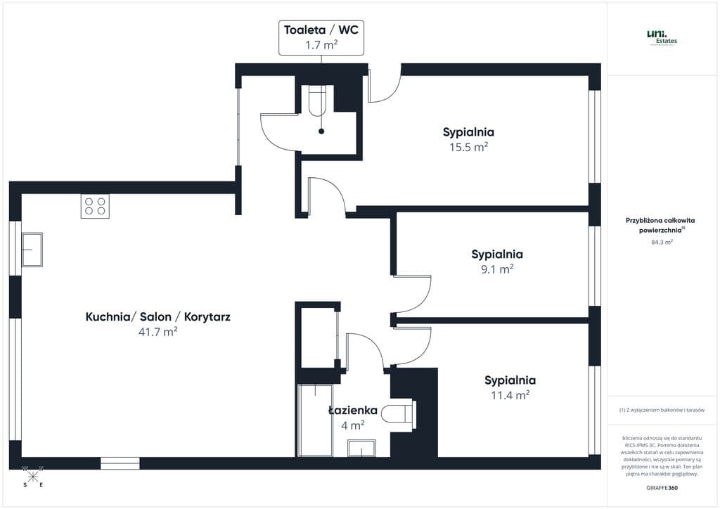 Spacious 100 m² apartment with balcony in Bemowo – 2