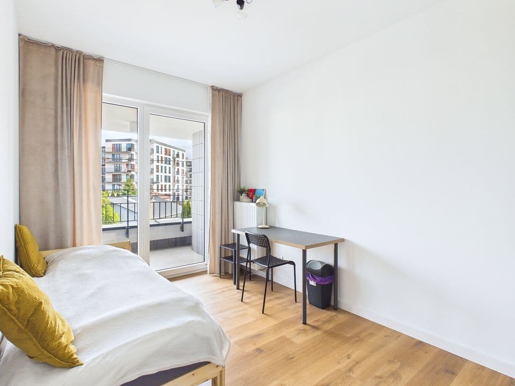 3-room apartment near Chrzanów Metro, available April – 4