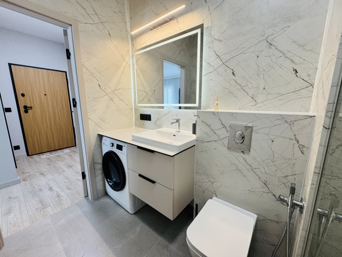 Quiet modern two-bedroom apartment in Mokotów – 11