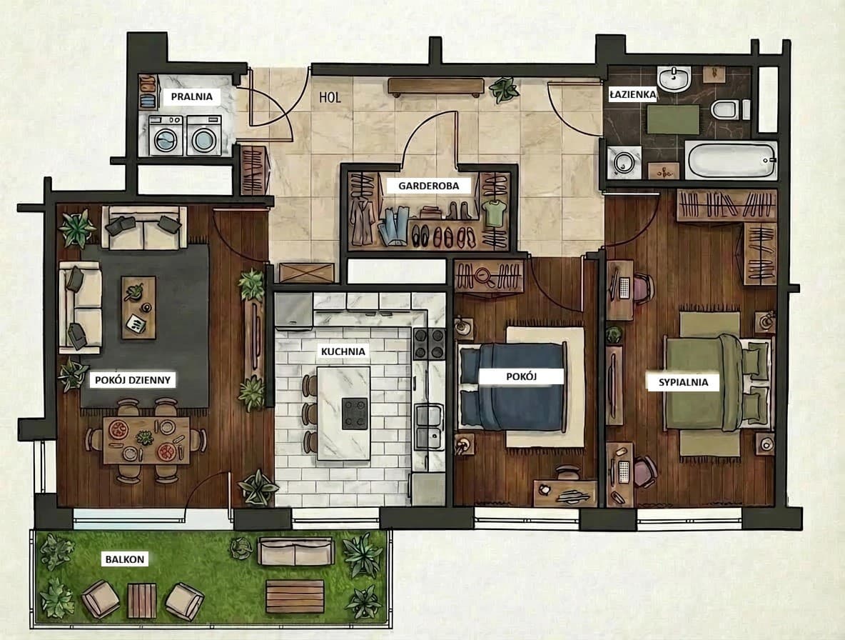 Spacious family apartment near metro Ulrychów – 12