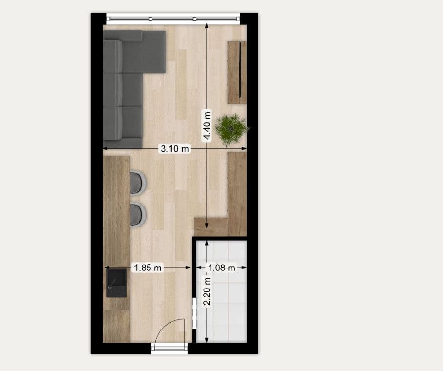 Studio with skyline view in central Warsaw – 15