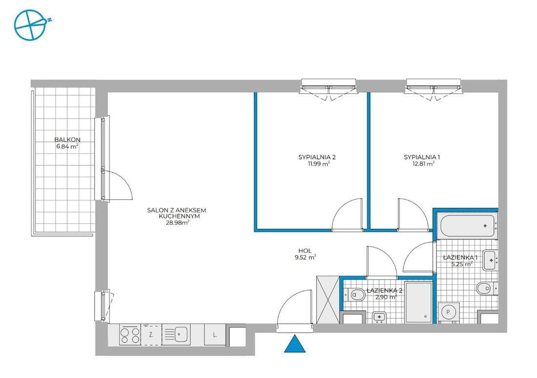New 3-room apartment near Metro Bemowo – 11