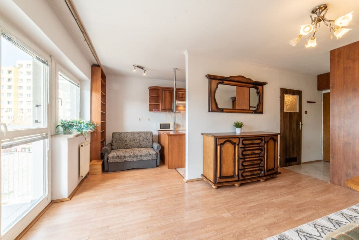 Słoneczna kawalerka w strzeżonym budynku z balkonem – 9