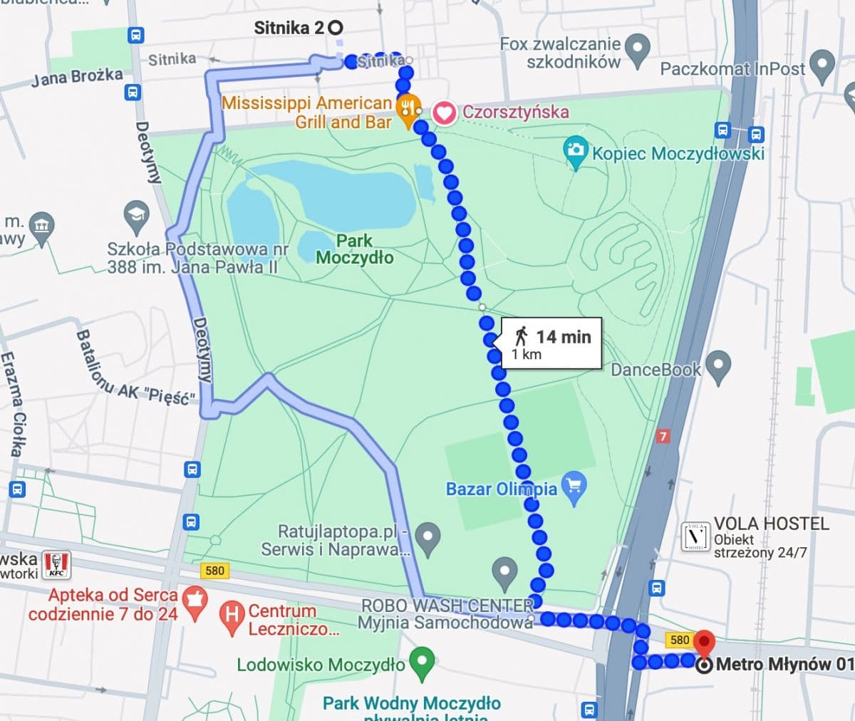 Sunny 2-room flat near Moczydło Park – 14