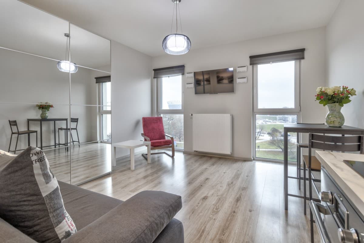 Completed studio with National Stadium view – 3