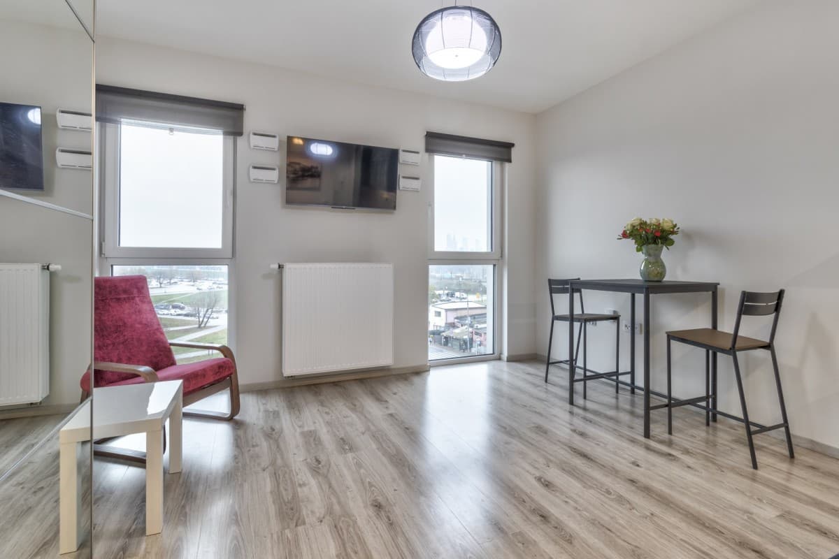 Completed studio with National Stadium view – 5