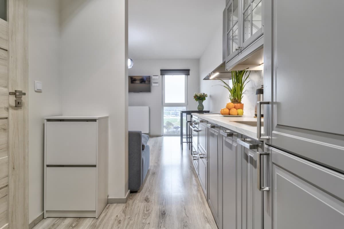 Completed studio with National Stadium view – 9