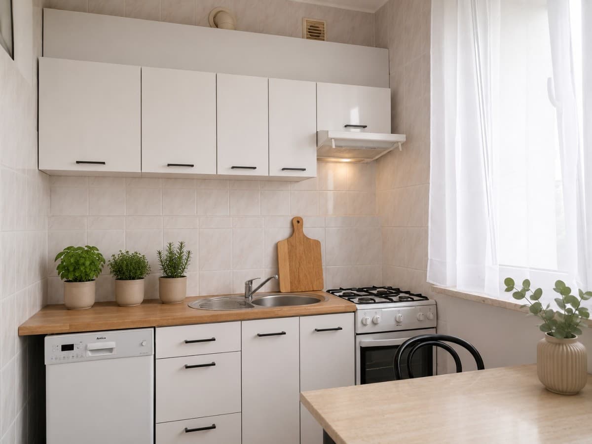 Odnowione mieszkanie 1-pokojowe z balkonem na Pradze – 1