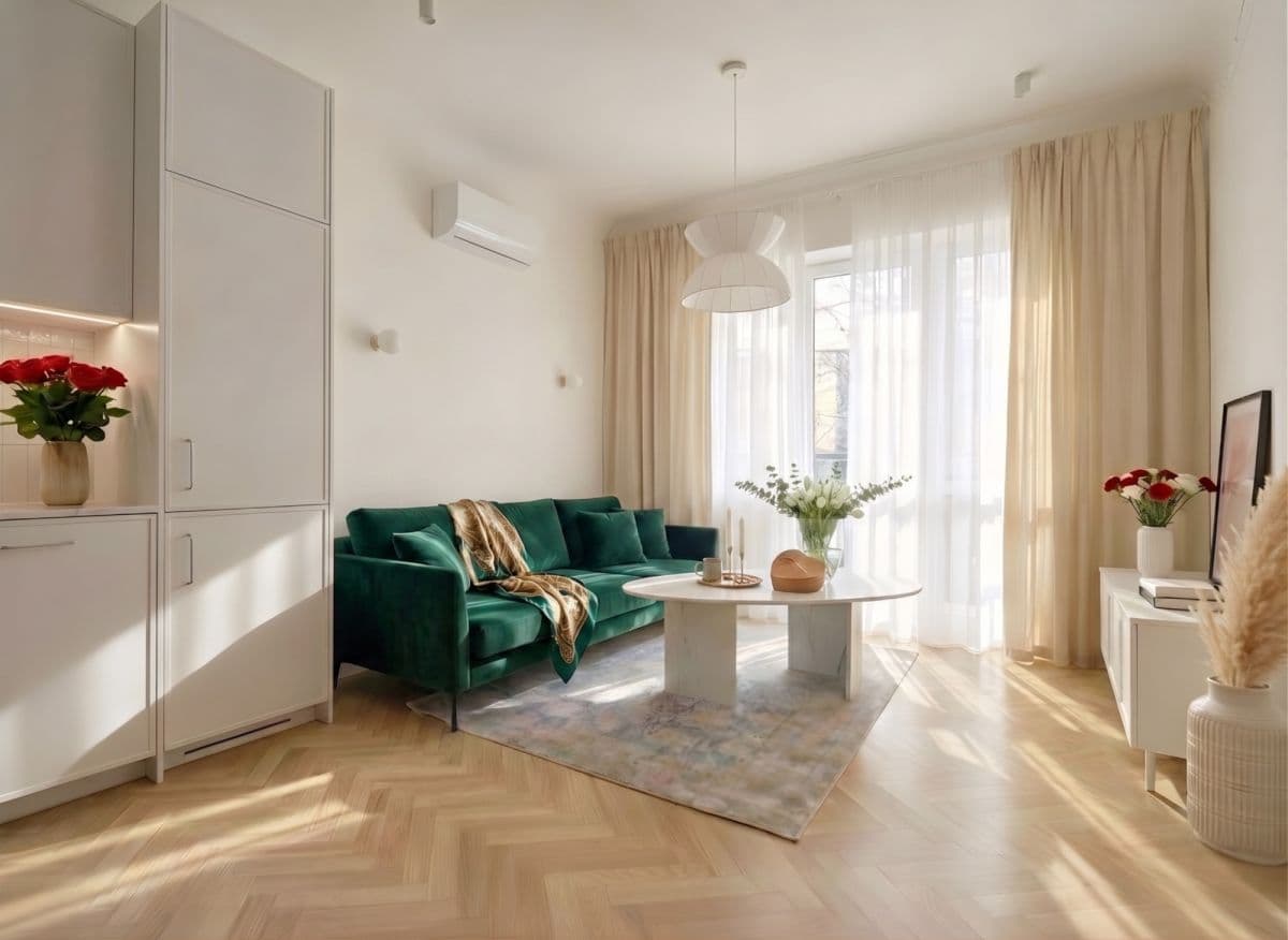 Renovated 3-room flat with balcony in Saska Kępa – 1