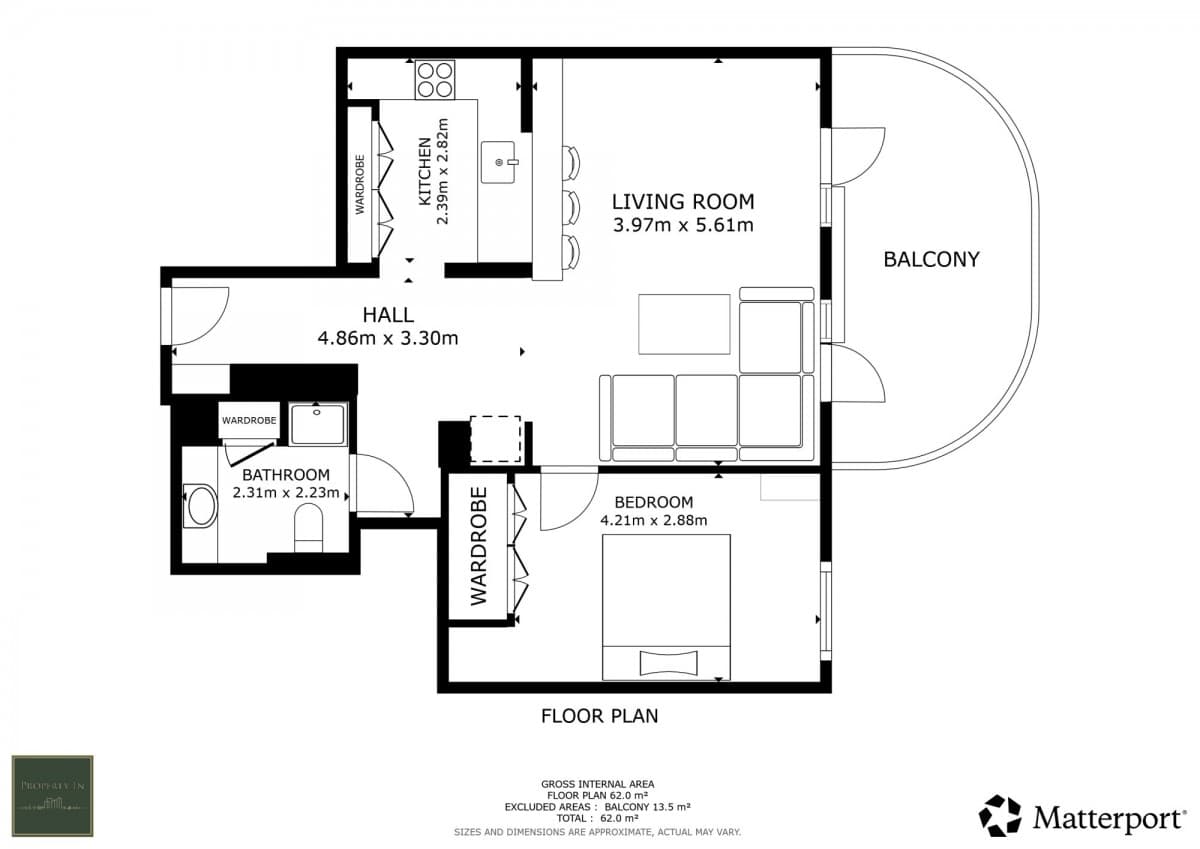Modern 2-room flat with balcony in Żoliborz – 3