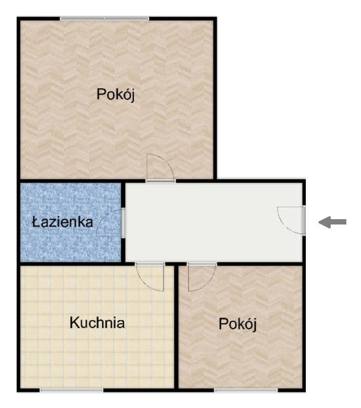 Affordable 1-bedroom flat ready for renovation – 2