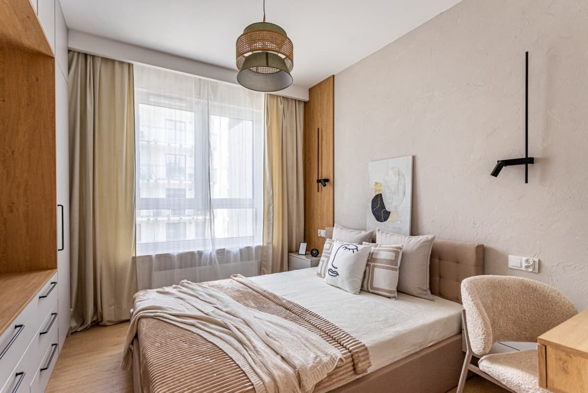 Newly finished 3-room apartment with green views – 9