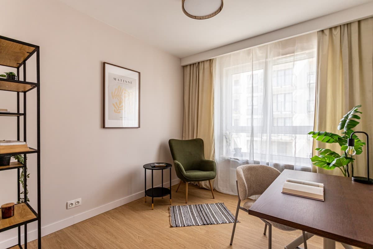 Newly finished 3-room apartment with green views – 11