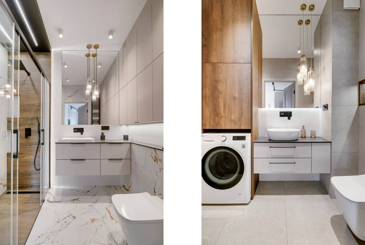 Newly finished corner apartment with city and green views – 11