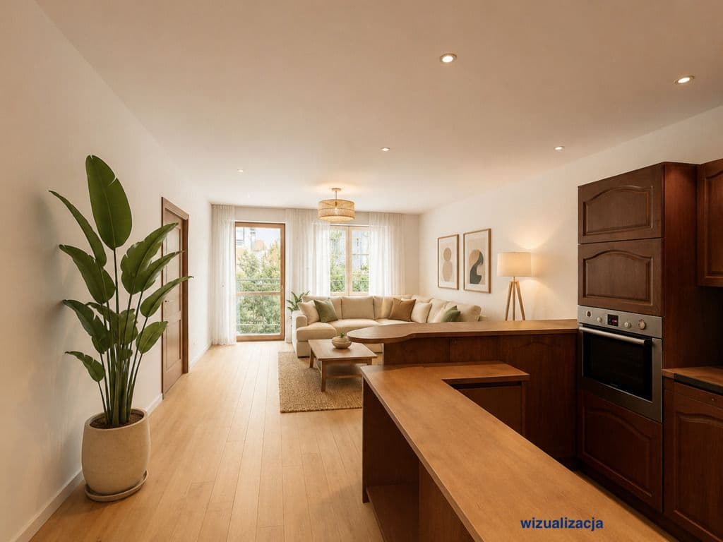 Spacious apartment with private garden, 2 mins to PKP – 1