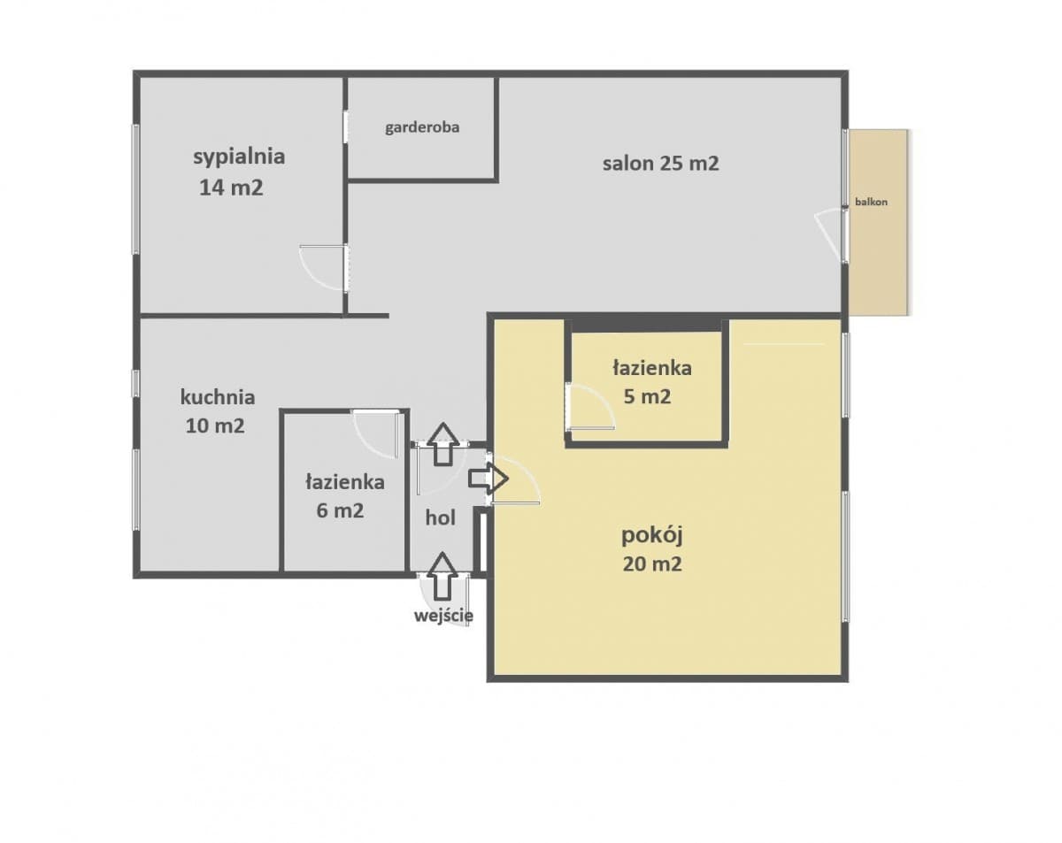 3-room apartment with balcony and garden view – 18