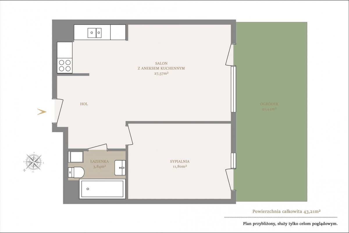 New premium apartment with 100 m² garden – 12