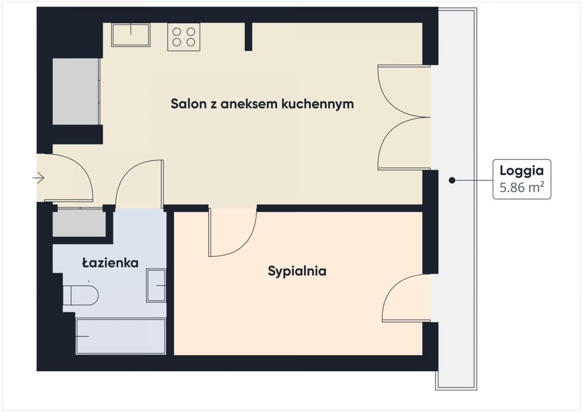 Nowoczesny apartament z pełnym wyposażeniem w Wola Libre – 12