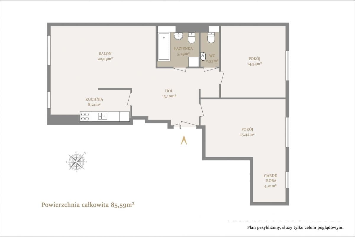 Przestronne mieszkanie 84 m² w prestiżowym Powiślu – 15