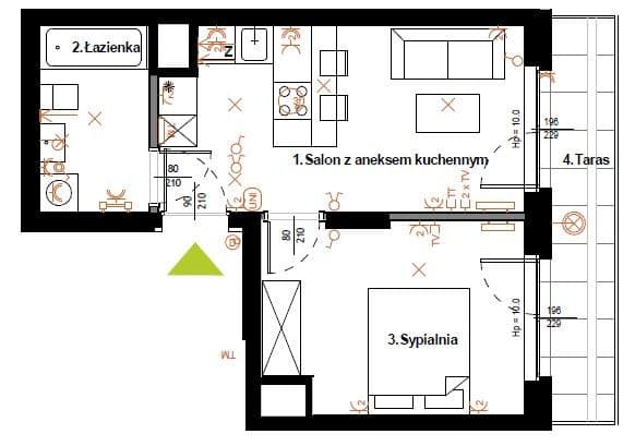 Двухкомнатная квартира в бизнес-районе Мокотова – 11