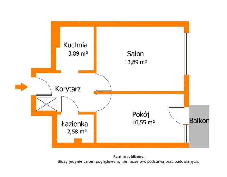 Уютная 2-комнатная квартира с балконом в Пражке – 11