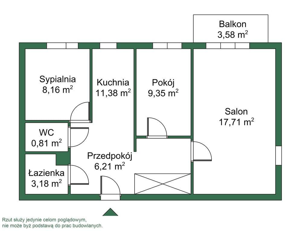 Просторная 3-комнатная квартира с балконом в Гочлаве – 19