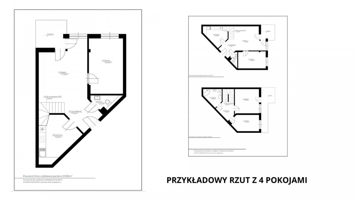 Przestronne 99 m² mieszkanie dwupoziomowe z dwoma balkonami – 12