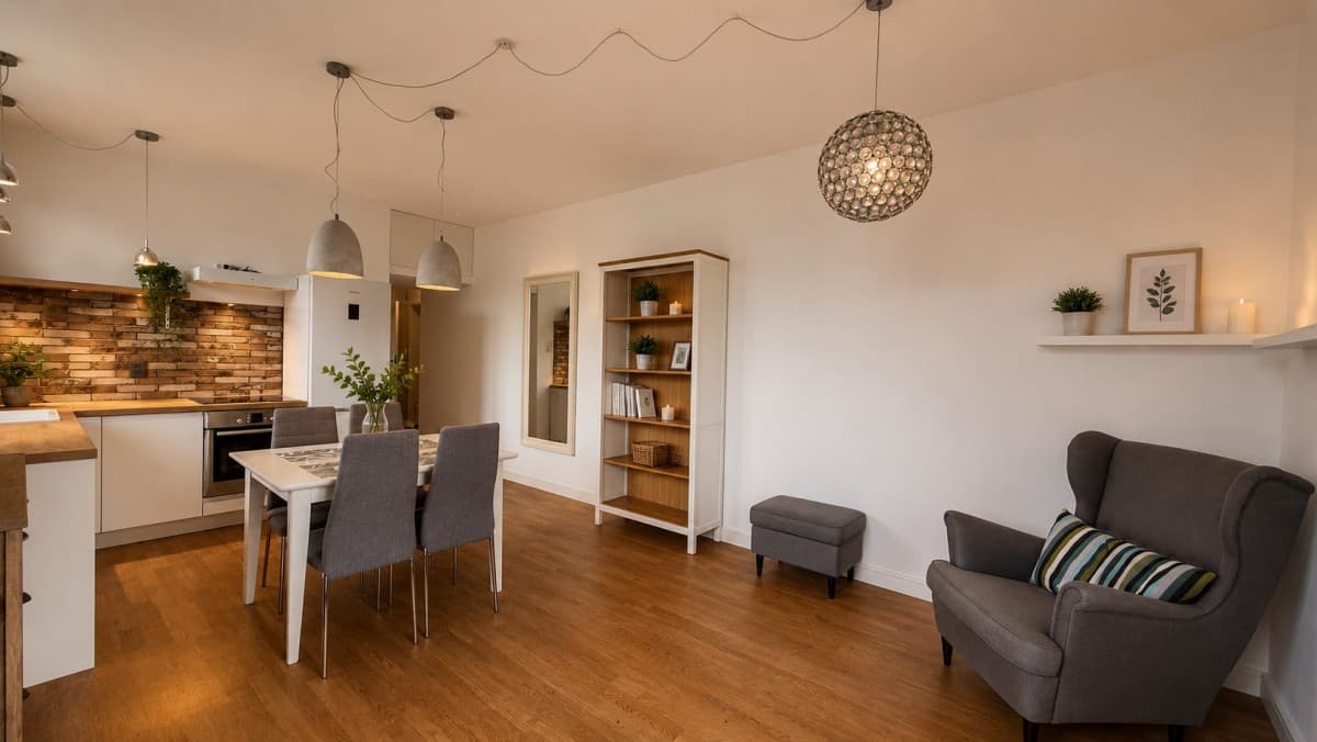Spacious 3-room apartment with balcony and garage – 3