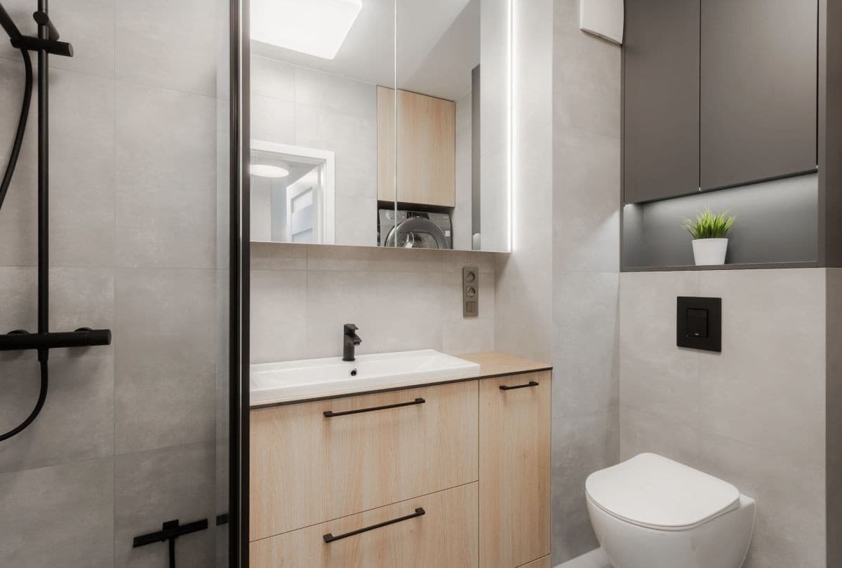 Modern 2-room apartment with balcony and AC – 7