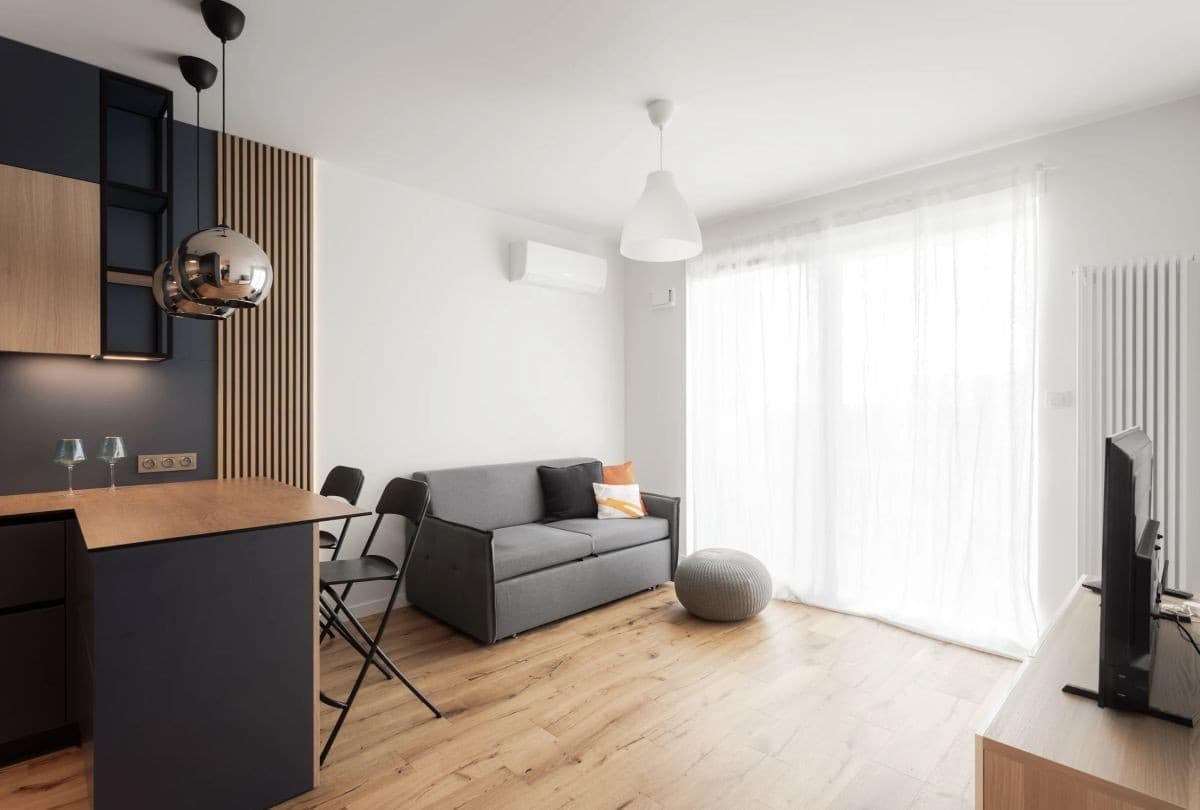 Modern 2-room apartment with balcony and AC – 3