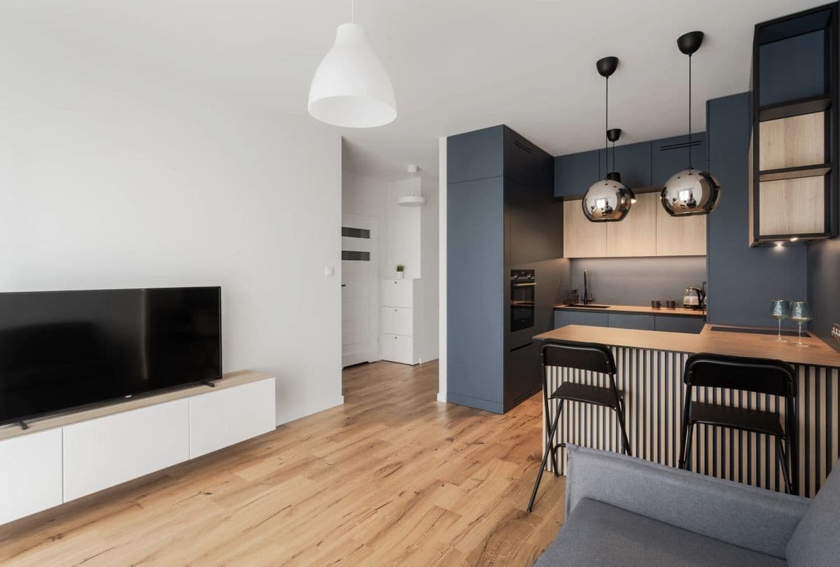 Modern 2-room apartment with balcony and AC – 4