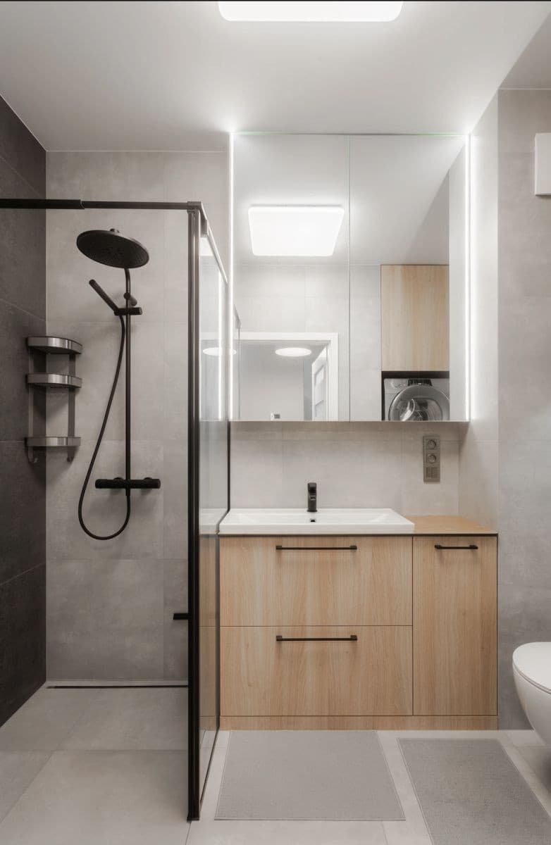 Modern 2-room apartment with balcony and AC – 8