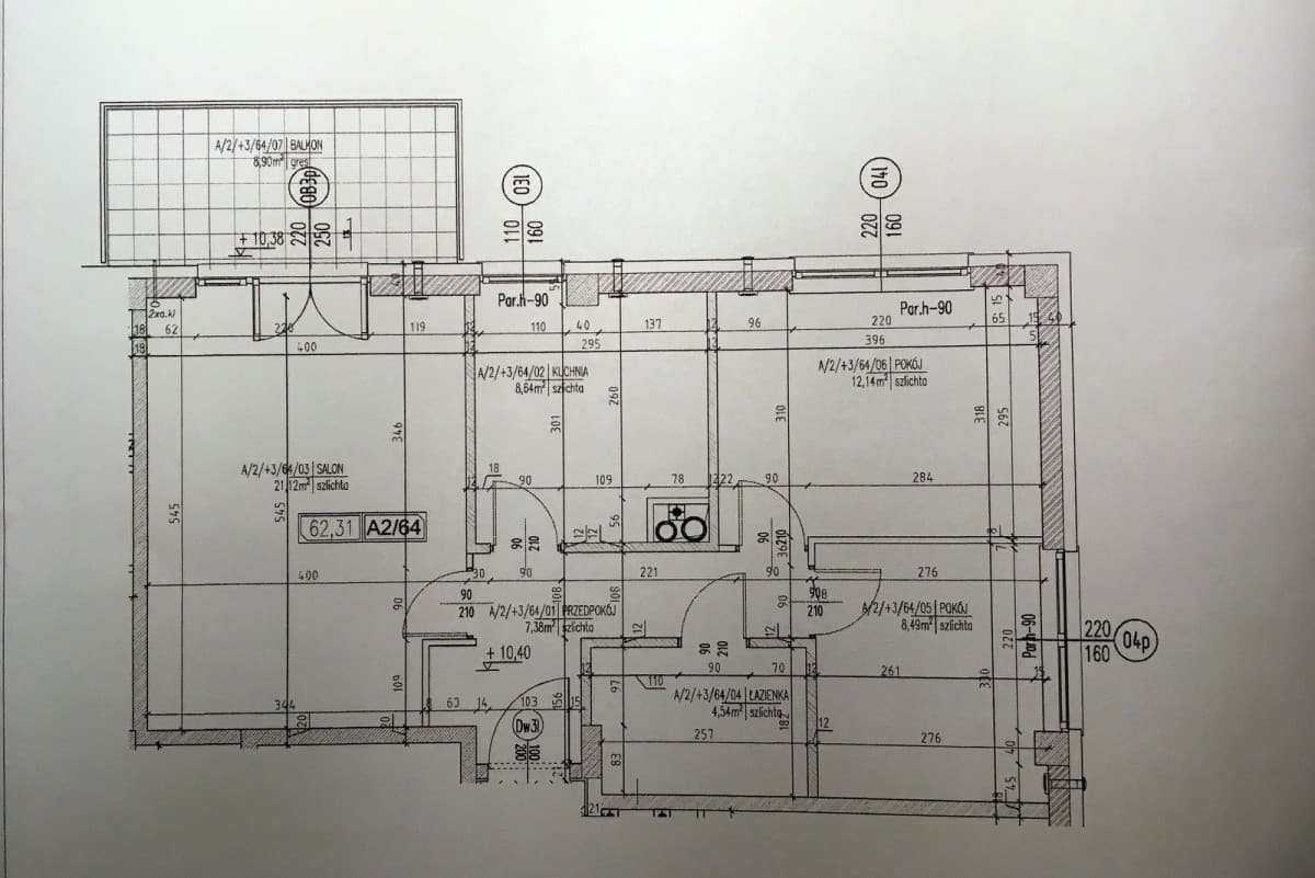 Comfortable 3-room apartment with large balcony – 20