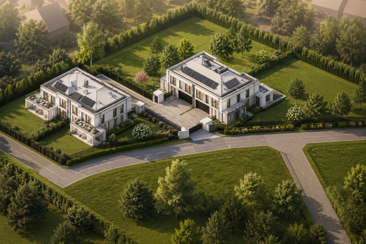 Investment plot with building permit in Wilanów – 1
