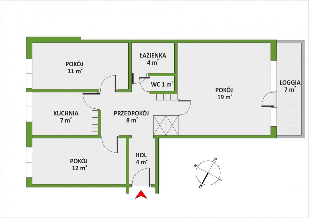 Sunny 3-room apartment near Imielin metro – 15