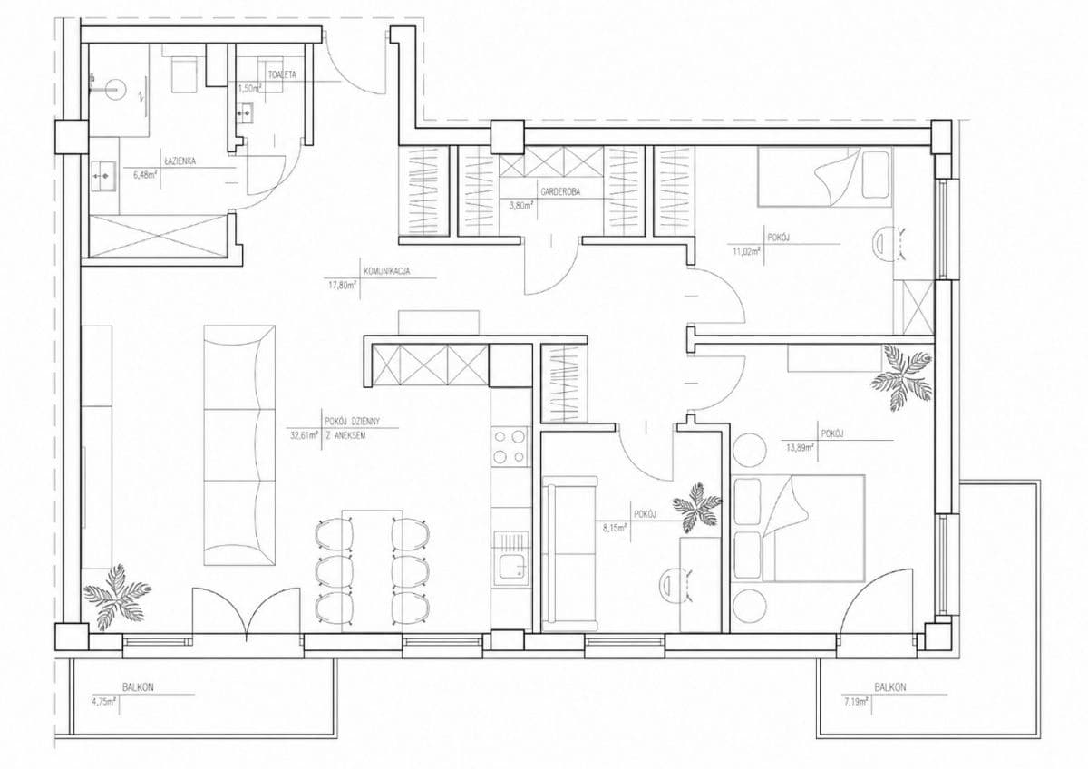Spacious 4-room apartment in Mokotów, ready to move in – 20
