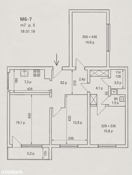 Spacious 4-room apartment near metro with parking – 4