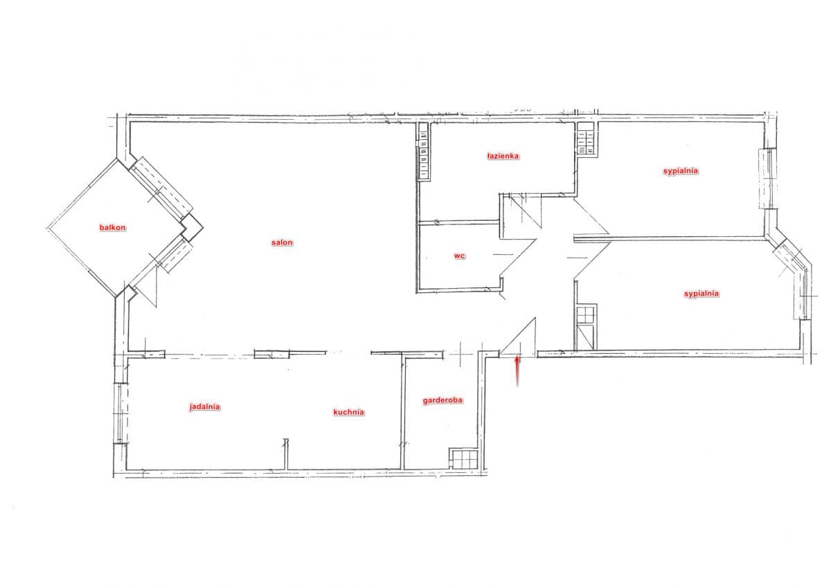 Spacious 3-bedroom apartment with potential for 4th room – 20
