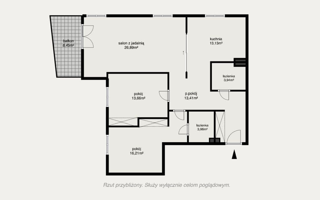 Spacious 3-room apartment with balcony in Wilanów – 16