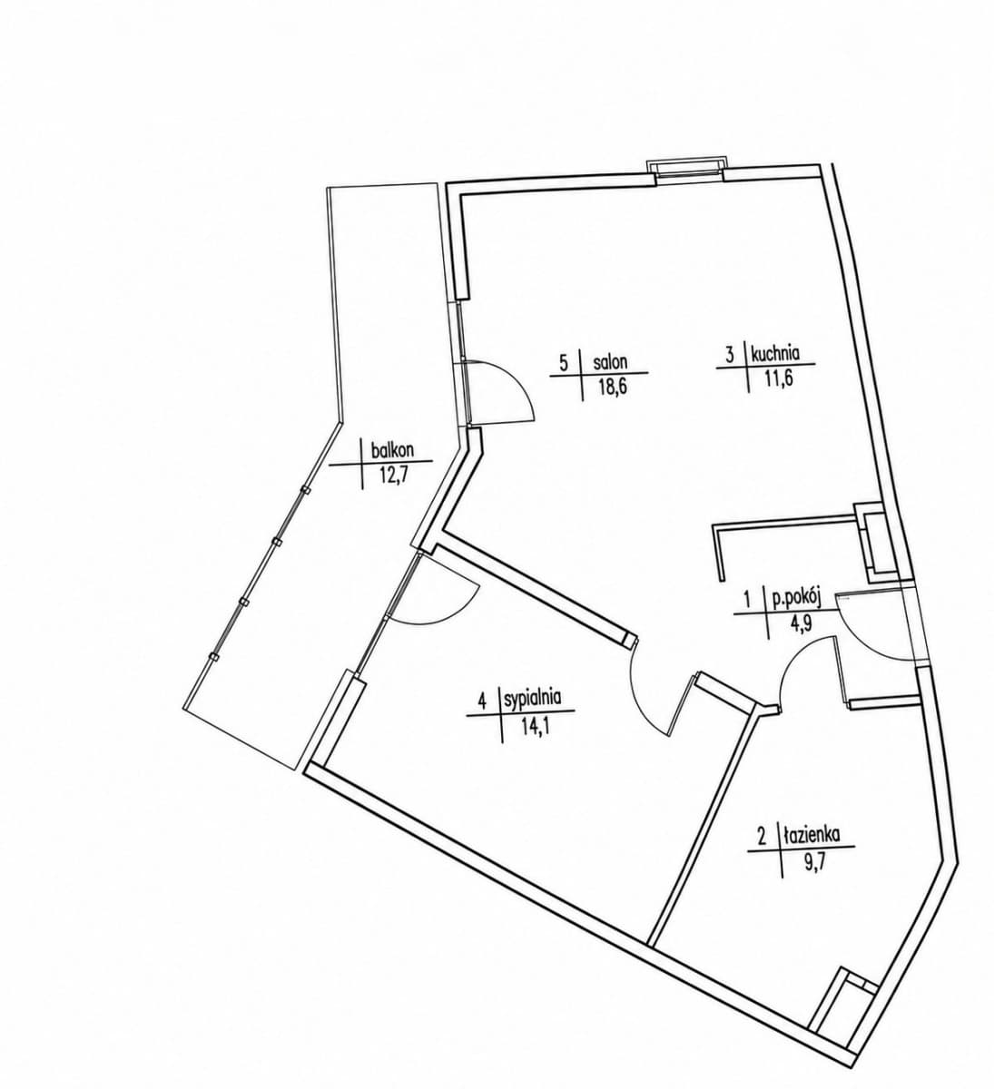 Comfortable 2-room apartment with large balcony – 12