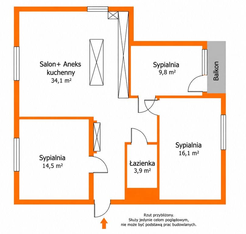 Spacious 4-room apartment with green view – 11