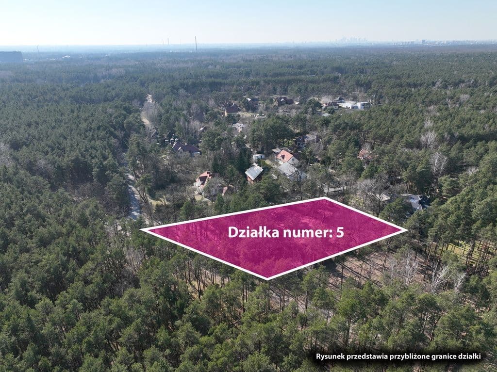 Peaceful building plot in green Wawer, 3249 m² – 2